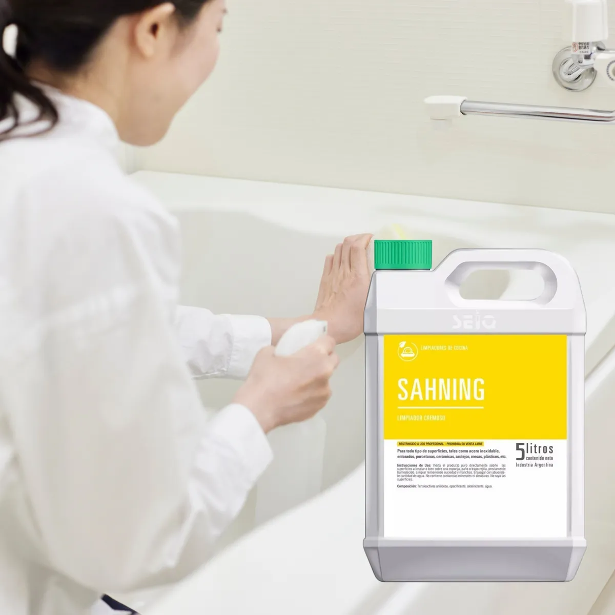 Limpiador Cremoso Sahning Seiq 5 L | Limpieza Profesional Multiuso - Image 2
