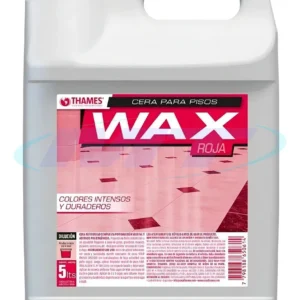 Cera Roja para Pisos Wax 5 L | Brillo Acrílico Profesional