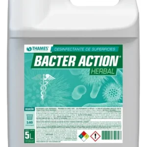 Amonio Cuaternario Bacter Action Herbal 5 L | Desinfectante Concentrado