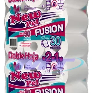 Papel Higiénico Doble Hoja New Pel 30 m | Bolsón x 30 Rollos