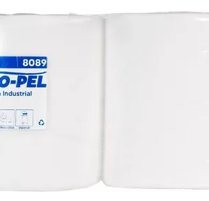 Bobina Industrial de Papel Doble Hoja 24 cm x 400 m | Pack x 2 Unidades