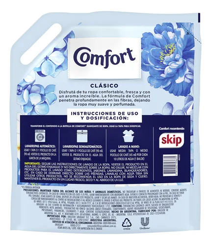 Suavizante para Ropa Comfort Clásico Cápsulas de Fragancia 3 L | Doypack - Image 2