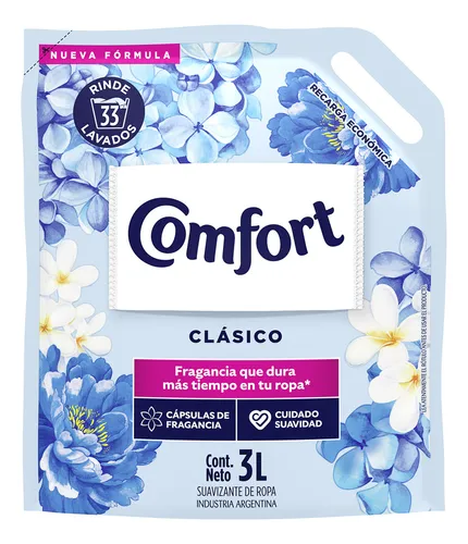 Suavizante para Ropa Comfort Clásico Cápsulas de Fragancia 3 L | Doypack