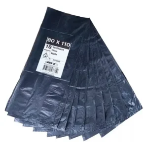 Bolsas de Residuos Reforzadas Negras 80 x 110 cm x 50 Unidades