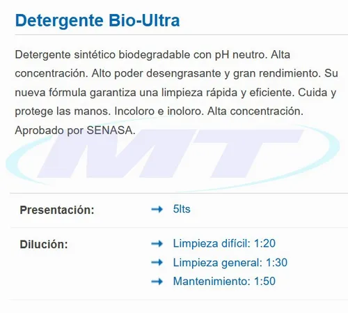 Detergente Biodegradable Bio-Ultra Lavavajillas 5 L | Profesional y Desengrasante - Image 3