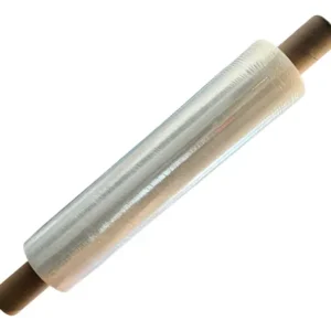 Film Stretch Virgen Transparente con Mango 45 cm x 4,5 kg | Uso Profesional