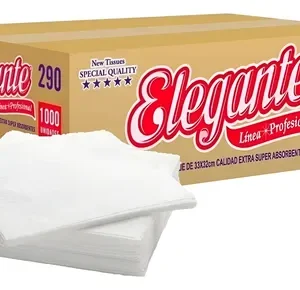 Servilletas de Papel Elegante Blancas 32 x 32 cm | Caja x 1000 Unidades