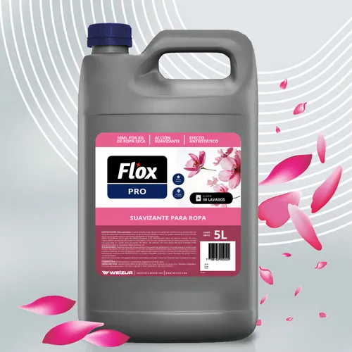 Suavizante de Ropa Hipoalergénico Floral Flox Pro 5 L | Uso Profesional - Image 3