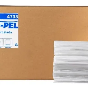 Toalla Papel Intercalada Blanca 20x24 MT 4 Paneles 1500 Unidades