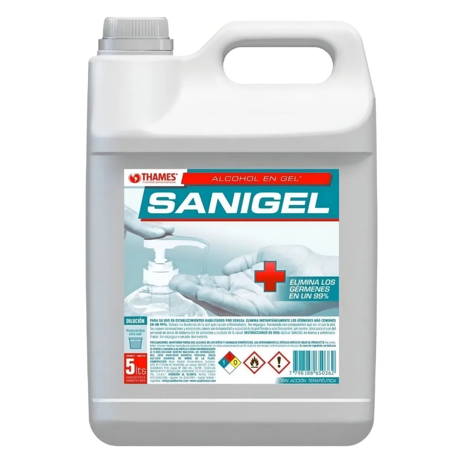 Alcohol en Gel Sanigel 5L