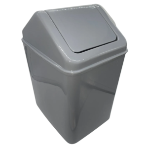 Tacho Cesto de Residuos Plástico Rectangular con Tapa Vaivén 6L