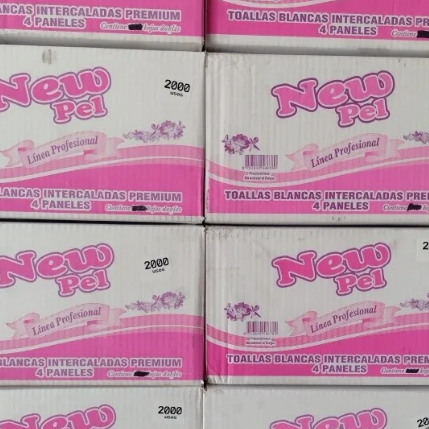 Toallas Intercaladas New Pel Doble Hoja 2000 Unidades - Image 2