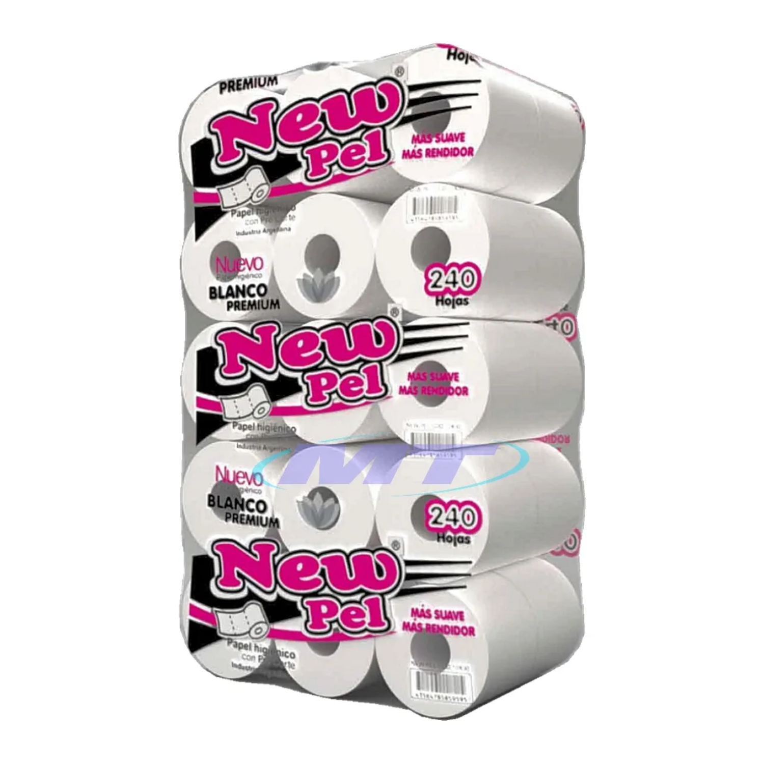 Papel Higiénico New Pel Simple Hoja 240 Hojas x 30 Rollos