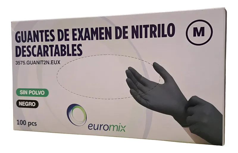 Guantes Nitrilo Negros X100 | Sin Polvo y Alta Resistencia - Image 2