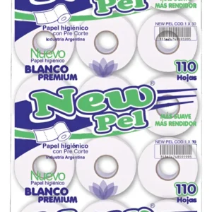 Papel Higiénico New Pel Simple Hoja 30 Unidades 110 Hojas