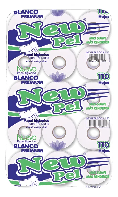 Papel Higiénico New Pel Simple Hoja 30 Unidades 110 Hojas