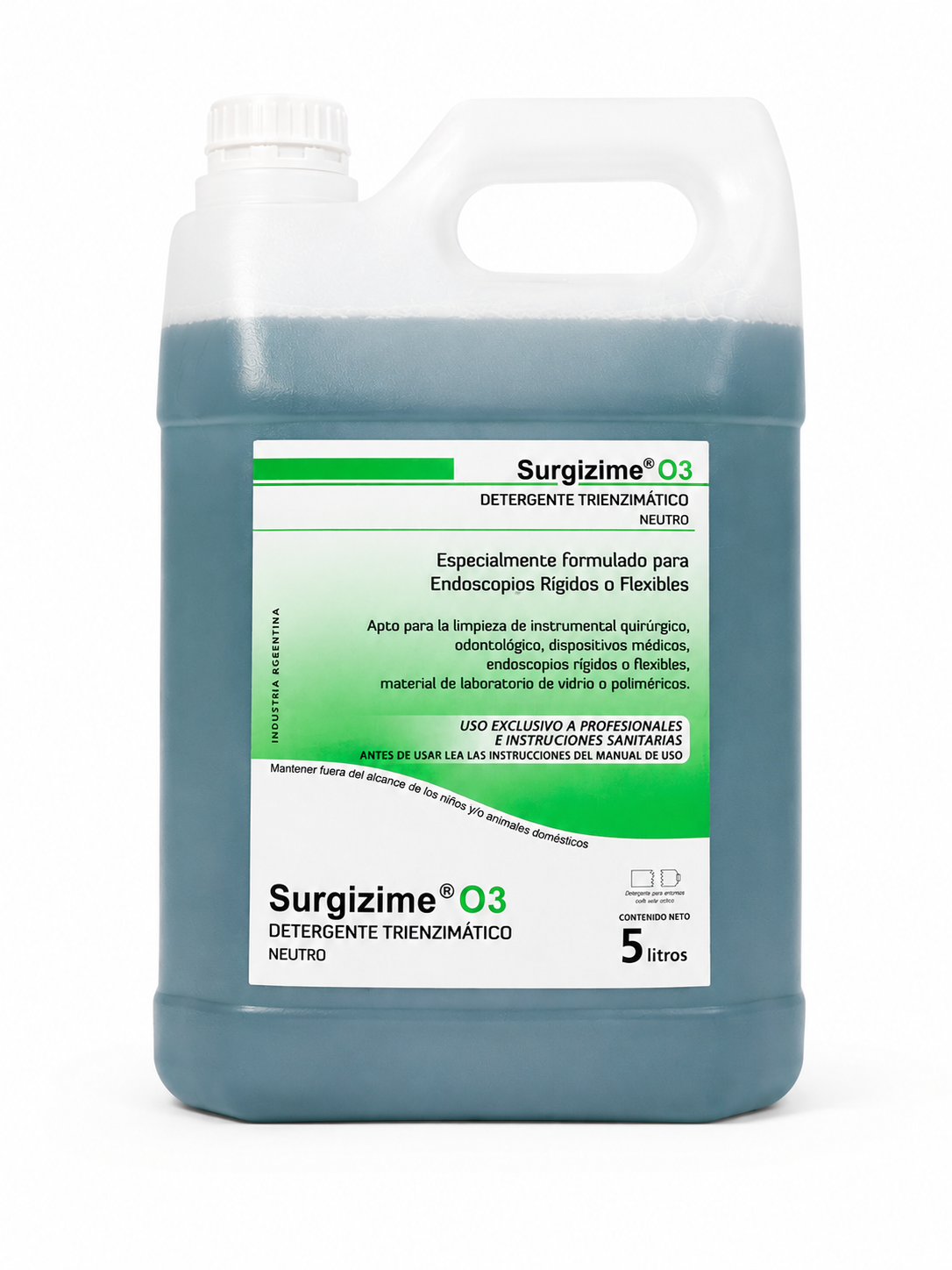 Detergente Trienzimático Surgizime O3 Neutro 5 Litros
